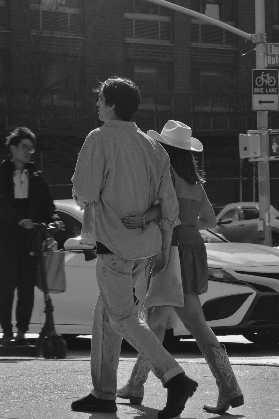 celebrity couple walking