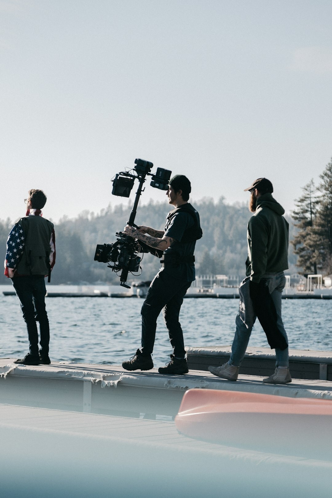 actor on film set